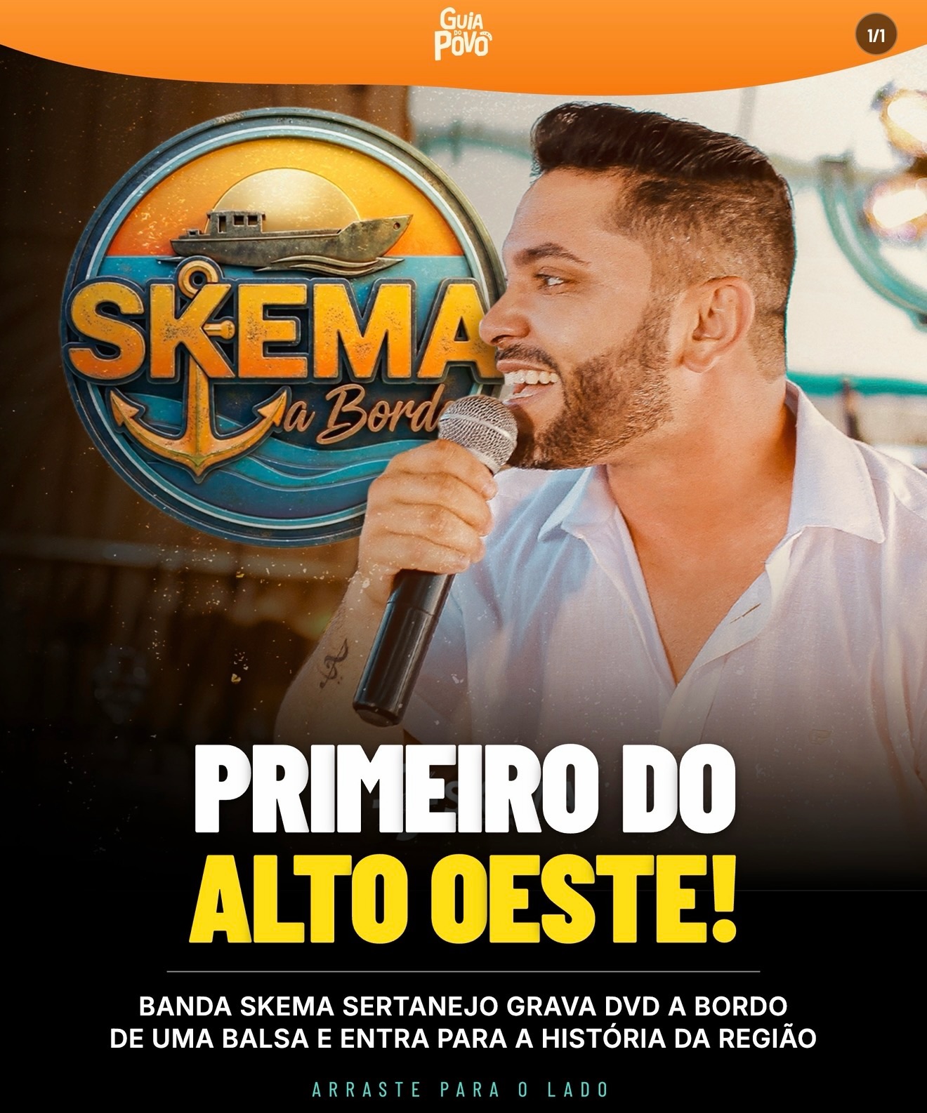 Pela primeira vez no Alto Oeste Potiguar, um DVD sertanejo foi gravado a bordo de uma balsa. 🛳️